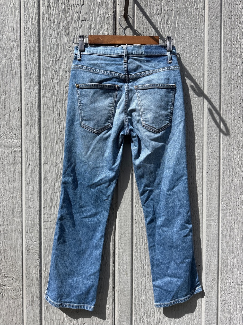 The GREAT. The NERD Light Blue Flare Cropped Jeans Size: 26 - Picture 5 of 9